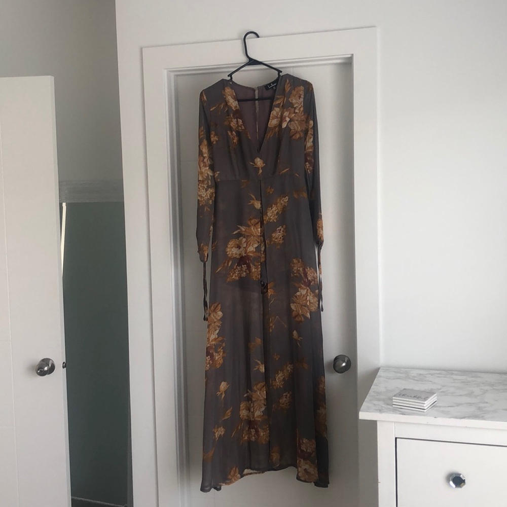 Lulus Long Sleeve Maxi Romper